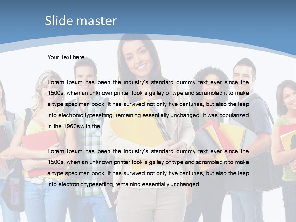 Educated Isolate Portrait PowerPoint Template