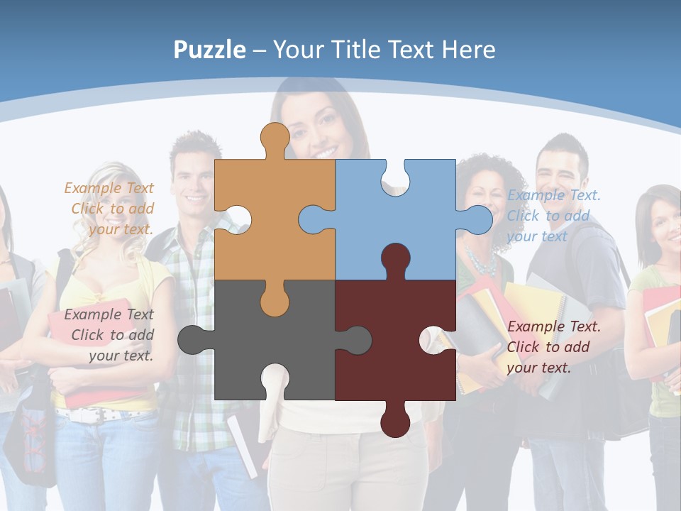 Educated Isolate Portrait PowerPoint Template