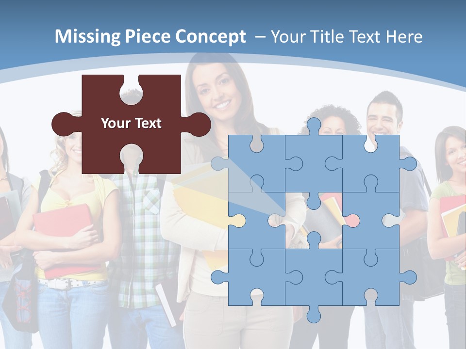 Educated Isolate Portrait PowerPoint Template