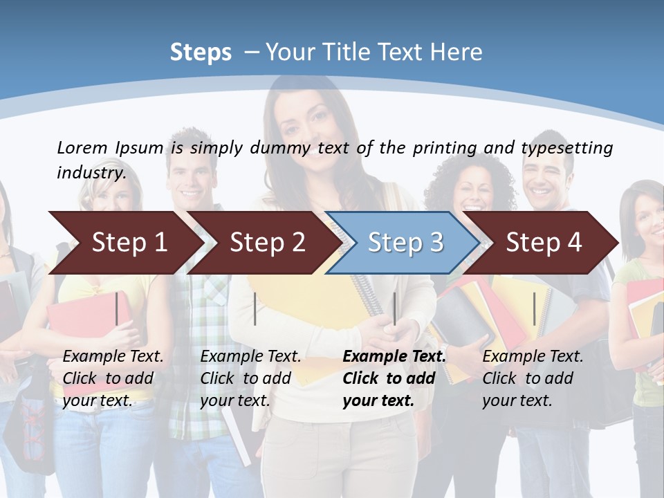 Educated Isolate Portrait PowerPoint Template