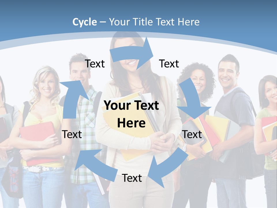 Educated Isolate Portrait PowerPoint Template