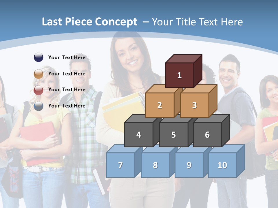 Educated Isolate Portrait PowerPoint Template
