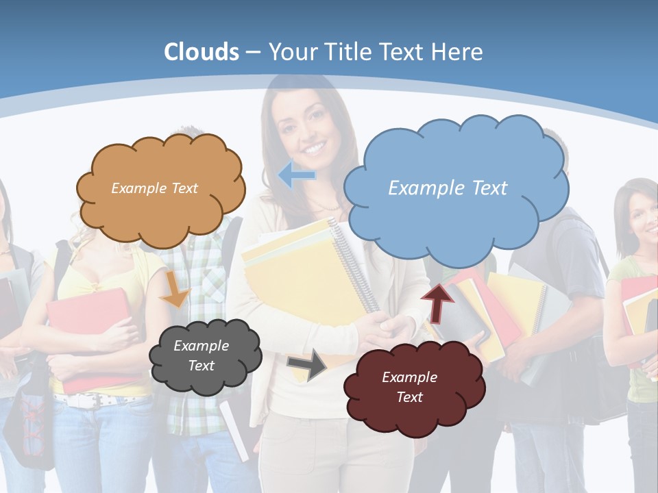 Educated Isolate Portrait PowerPoint Template