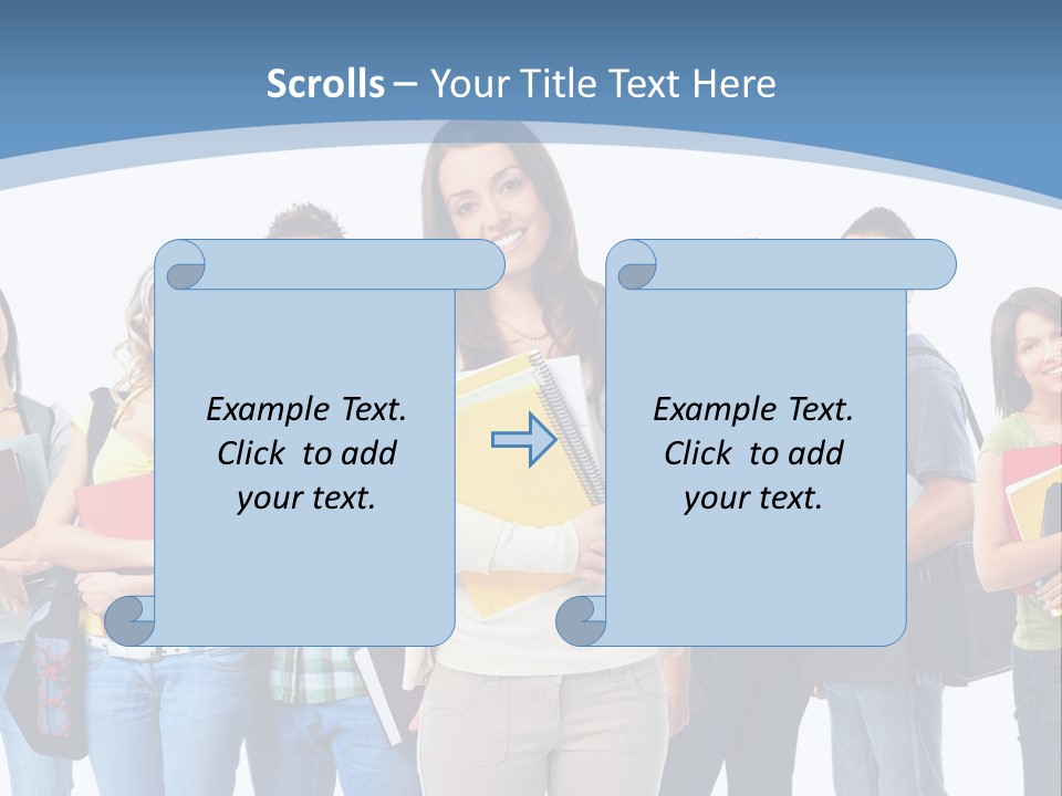 Educated Isolate Portrait PowerPoint Template