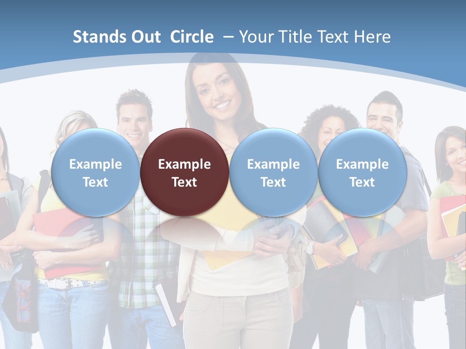 Educated Isolate Portrait PowerPoint Template