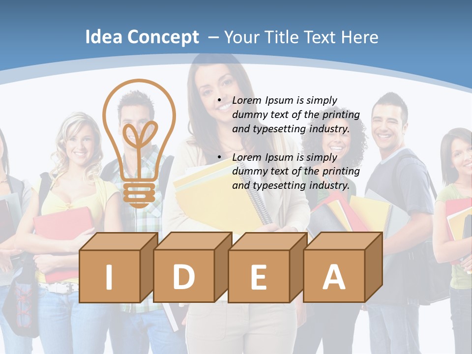 Educated Isolate Portrait PowerPoint Template