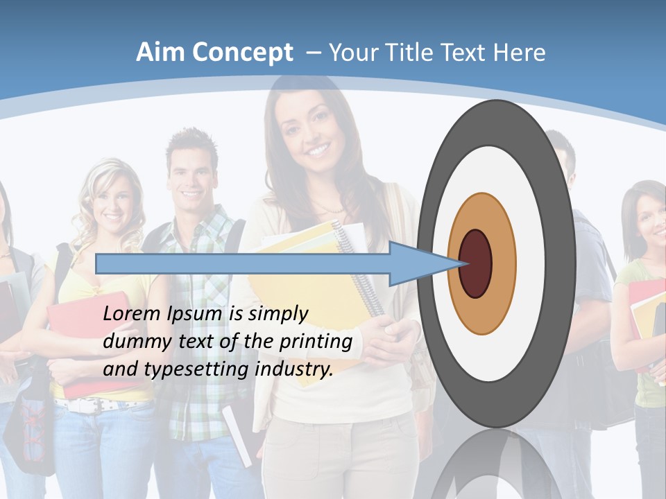 Educated Isolate Portrait PowerPoint Template