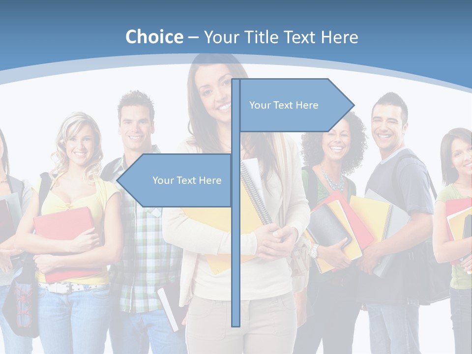 Educated Isolate Portrait PowerPoint Template