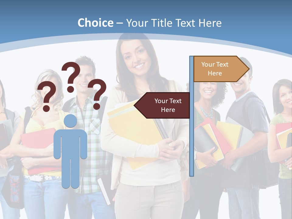 Educated Isolate Portrait PowerPoint Template