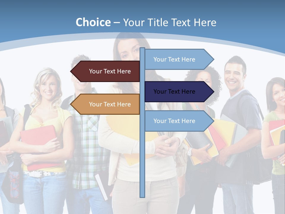 Educated Isolate Portrait PowerPoint Template