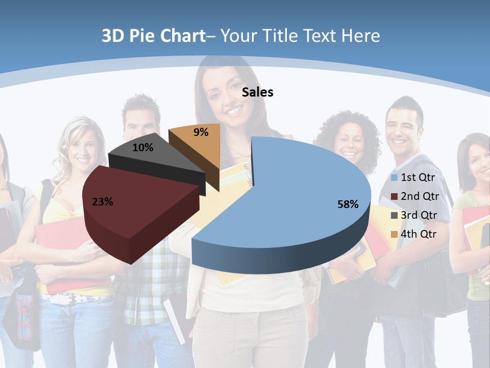 Educated Isolate Portrait PowerPoint Template