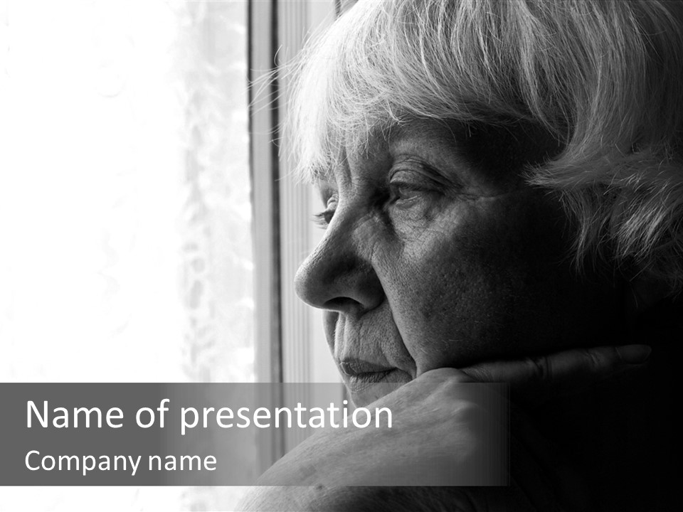 Pensioner Grandmother Death PowerPoint Template