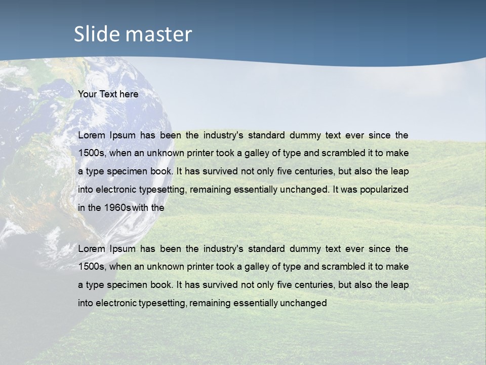 Planet Pristine Creative PowerPoint Template
