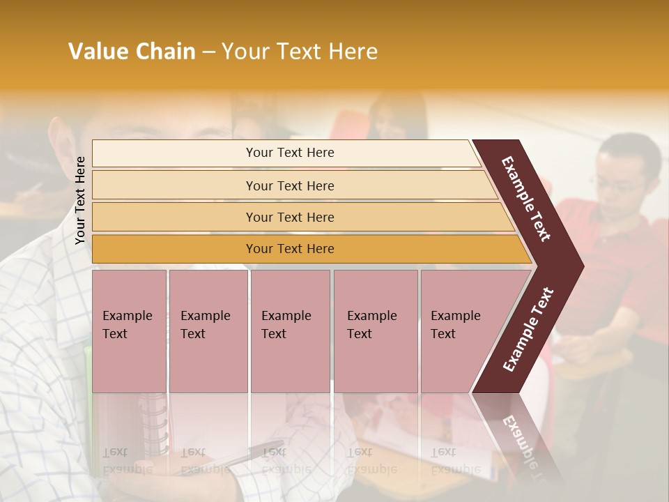 A Man Holding A Book In Front Of A Group Of People PowerPoint Template