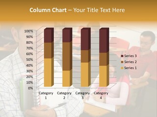 A Man Holding A Book In Front Of A Group Of People PowerPoint Template