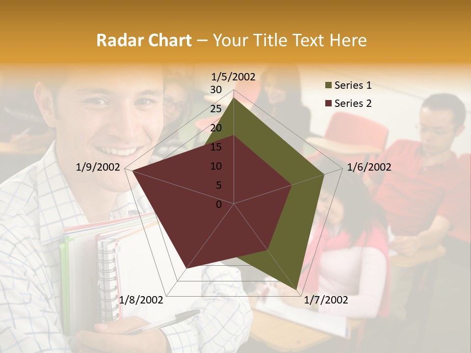 A Man Holding A Book In Front Of A Group Of People PowerPoint Template