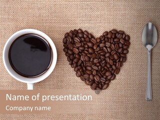 Cappuccino Espresso Black PowerPoint Template