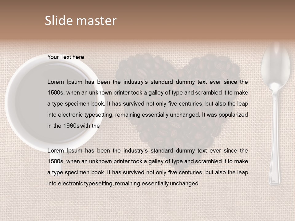 Cappuccino Espresso Black PowerPoint Template