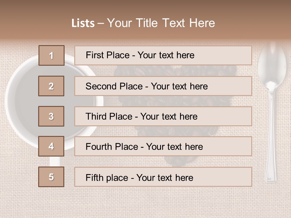 Cappuccino Espresso Black PowerPoint Template