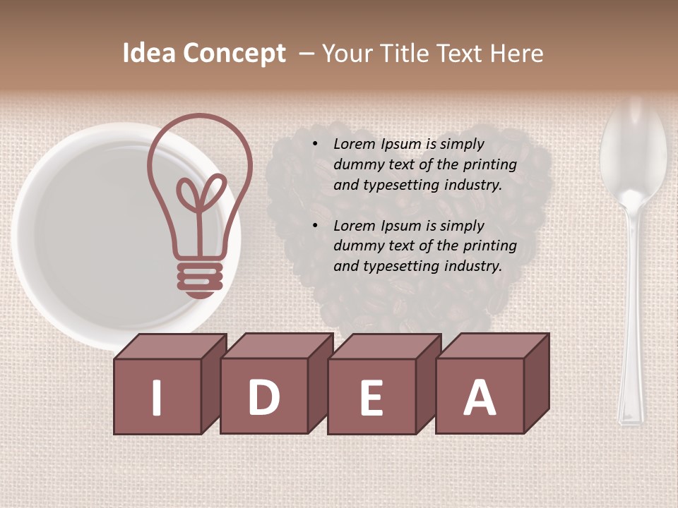 Cappuccino Espresso Black PowerPoint Template