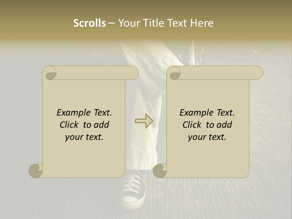 Retro Woman Person PowerPoint Template