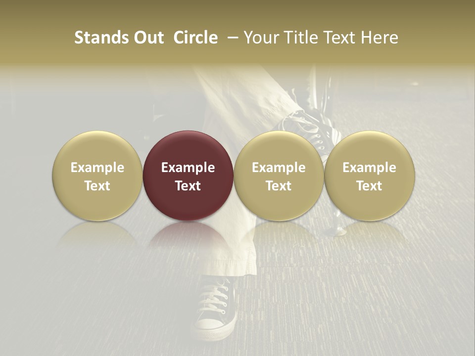 Retro Woman Person PowerPoint Template