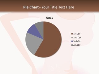 A Woman In A Pink Shirt Is Standing With Her Hands On Her Hips PowerPoint Template