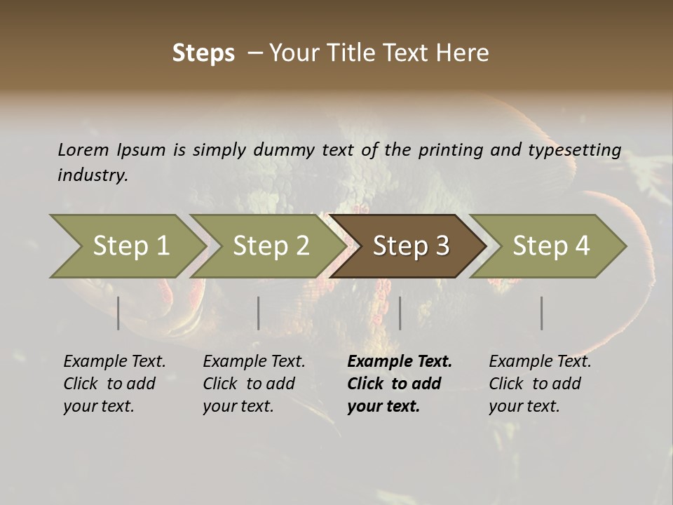 A Large Fish In An Aquarium Powerpoint Presentation PowerPoint Template