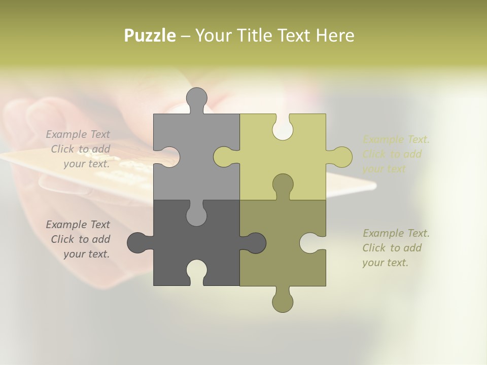 A Person Holding A Credit Card In Their Hand PowerPoint Template