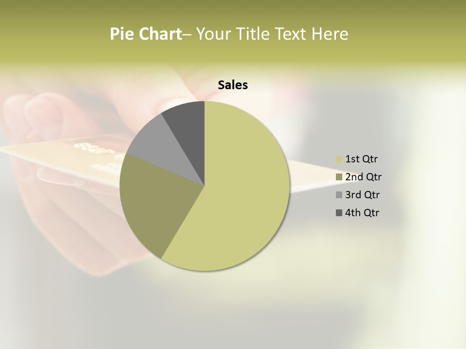 A Person Holding A Credit Card In Their Hand PowerPoint Template