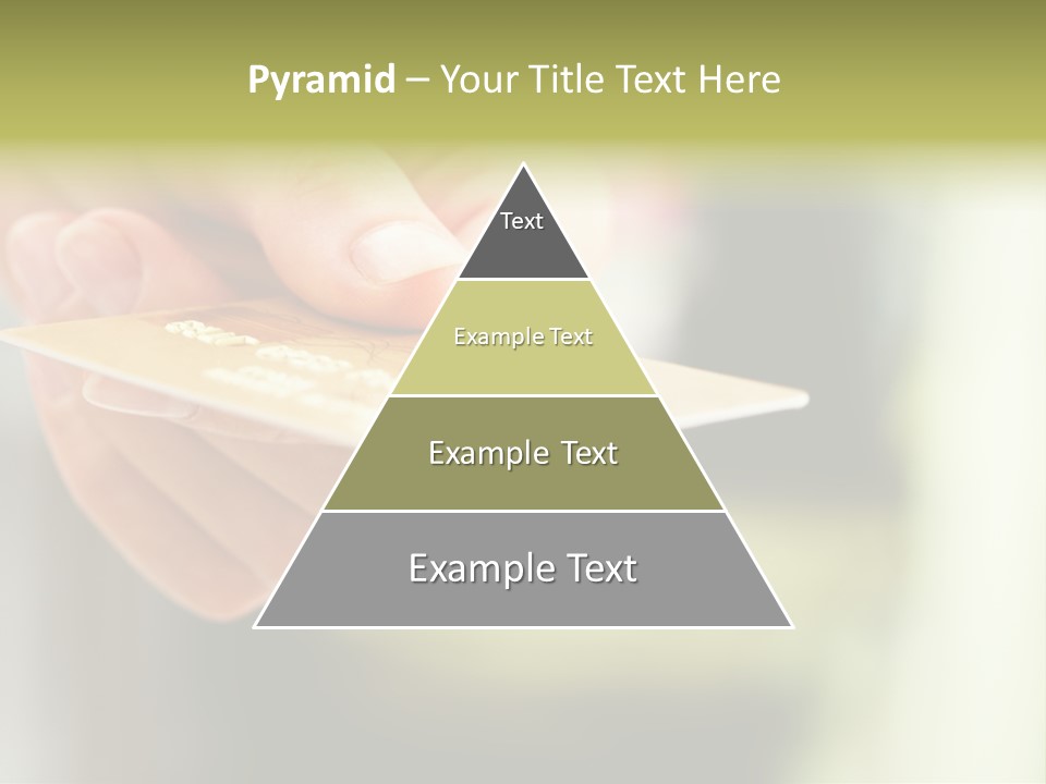 A Person Holding A Credit Card In Their Hand PowerPoint Template