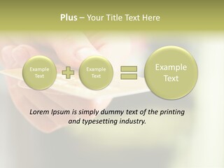 A Person Holding A Credit Card In Their Hand PowerPoint Template
