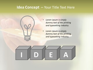 A Person Holding A Credit Card In Their Hand PowerPoint Template