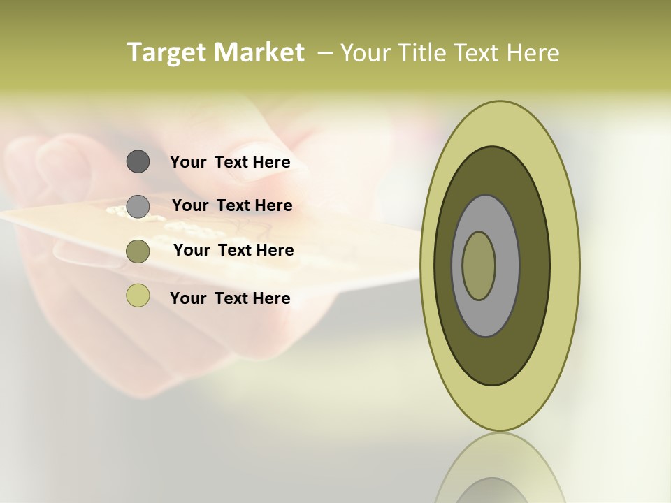 A Person Holding A Credit Card In Their Hand PowerPoint Template