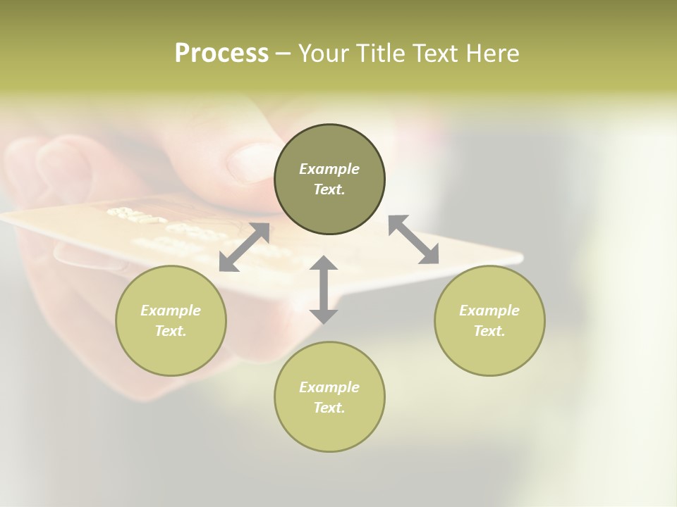 A Person Holding A Credit Card In Their Hand PowerPoint Template