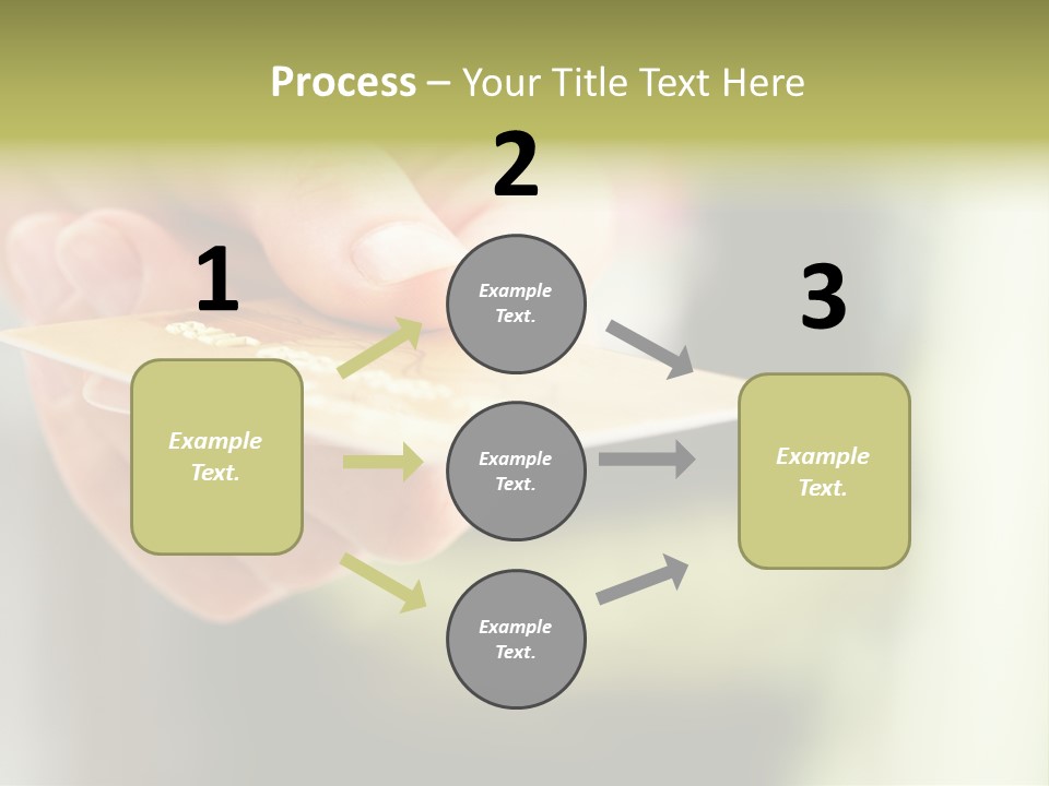 A Person Holding A Credit Card In Their Hand PowerPoint Template