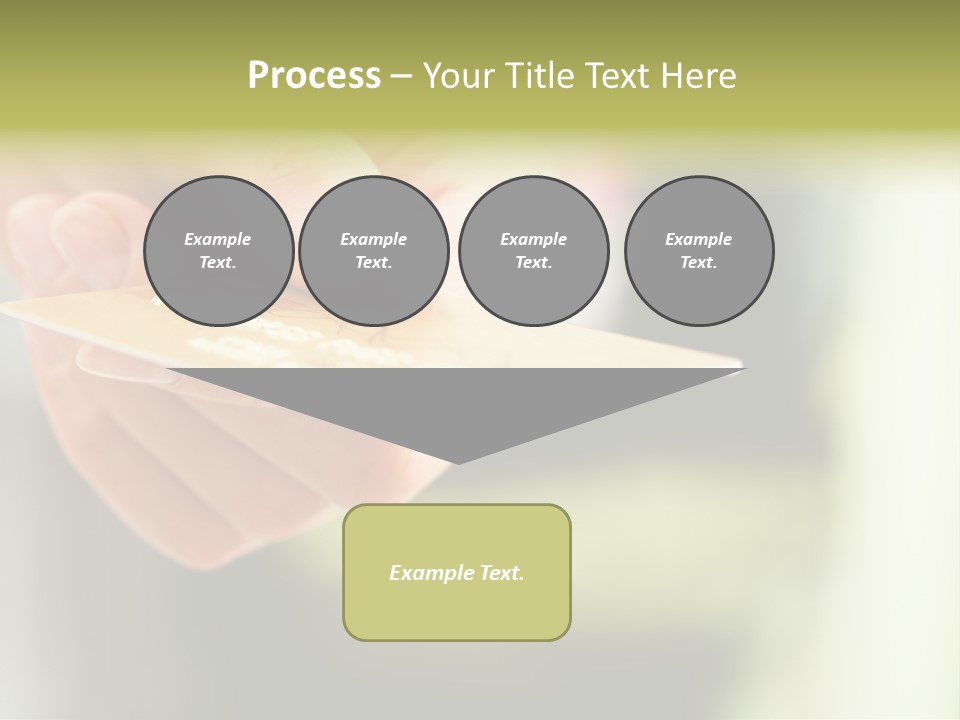 A Person Holding A Credit Card In Their Hand PowerPoint Template
