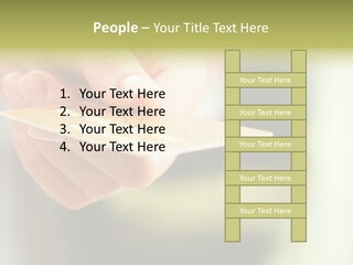 A Person Holding A Credit Card In Their Hand PowerPoint Template