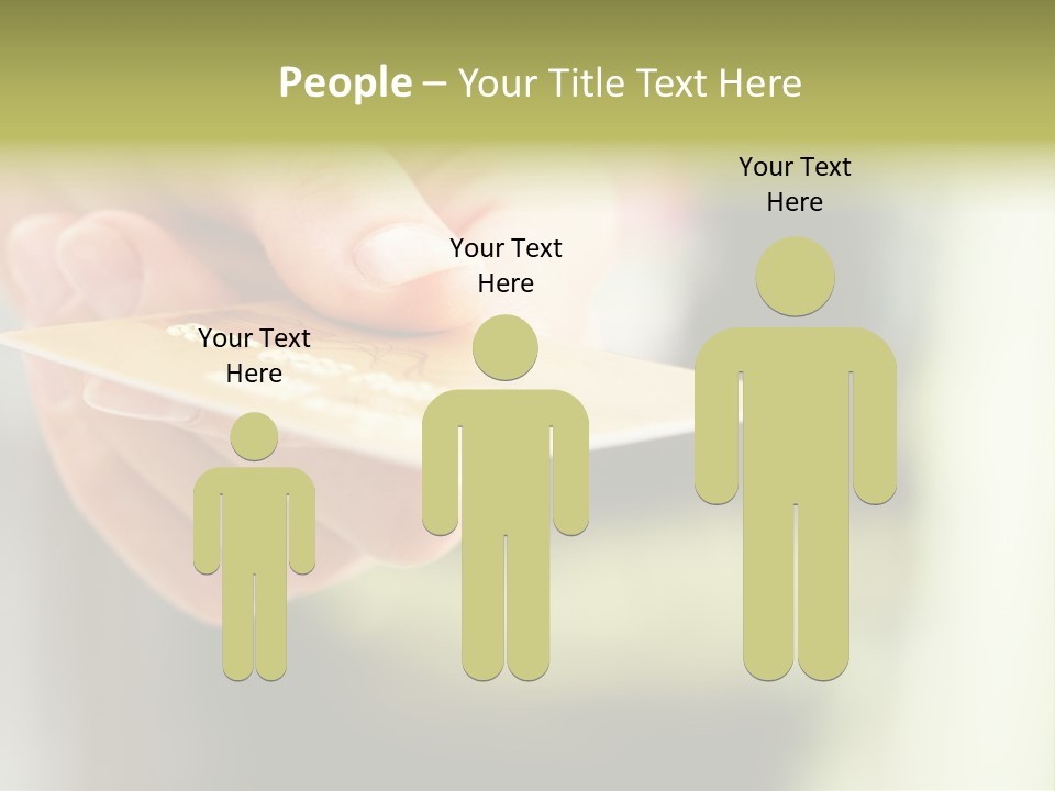 A Person Holding A Credit Card In Their Hand PowerPoint Template
