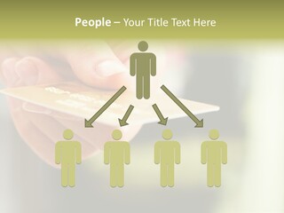 A Person Holding A Credit Card In Their Hand PowerPoint Template