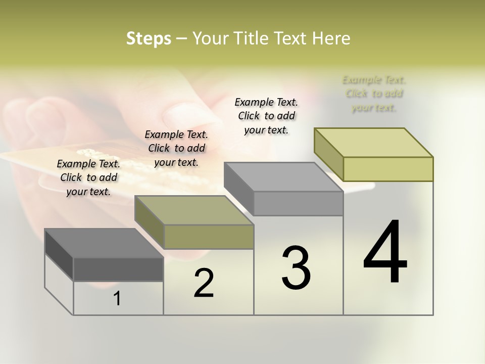 A Person Holding A Credit Card In Their Hand PowerPoint Template