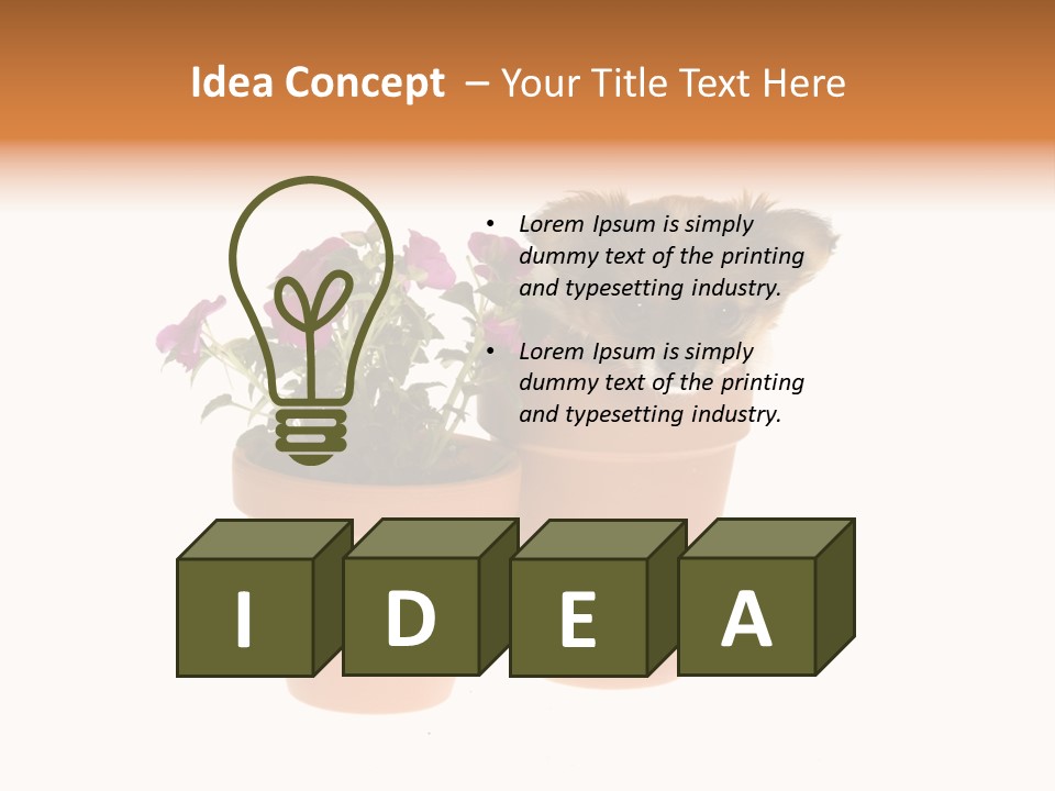 Creativity Hand Cake PowerPoint Template