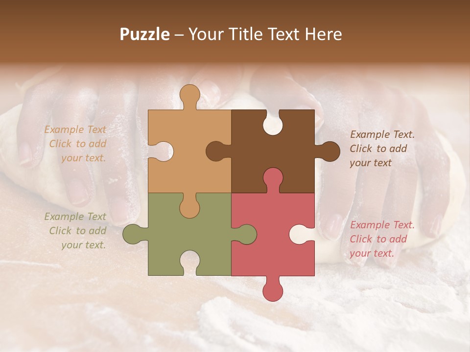 Creativity Hand Cake PowerPoint Template