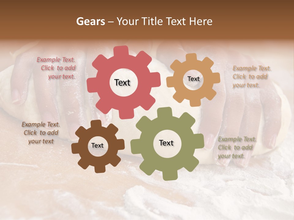 Creativity Hand Cake PowerPoint Template