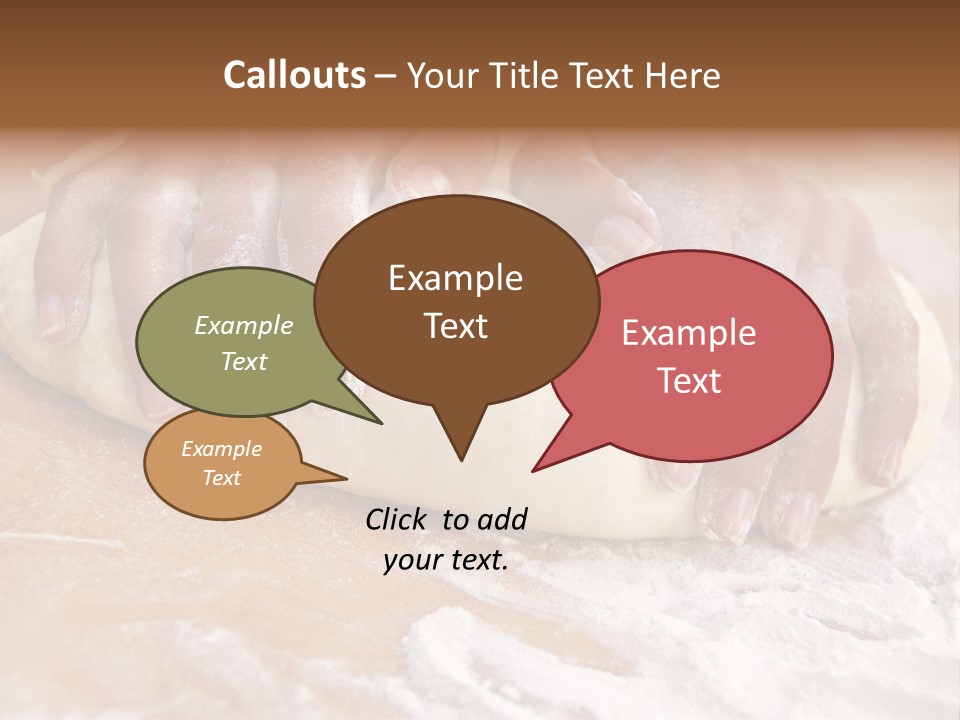 Creativity Hand Cake PowerPoint Template