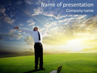 Person Healthy Male PowerPoint Template