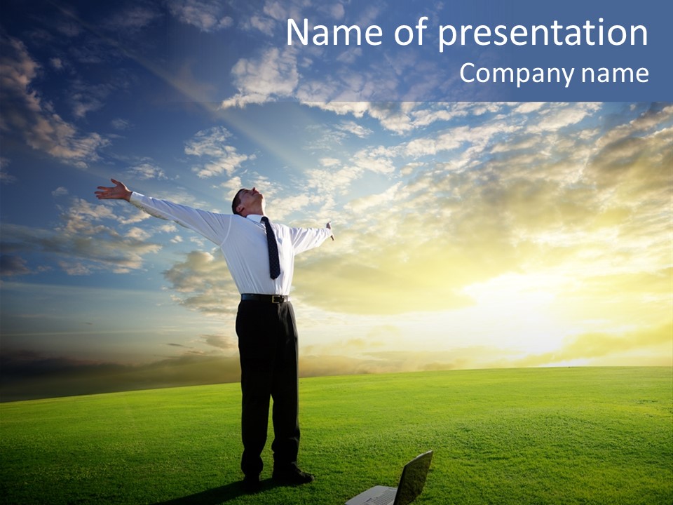Person Healthy Male PowerPoint Template
