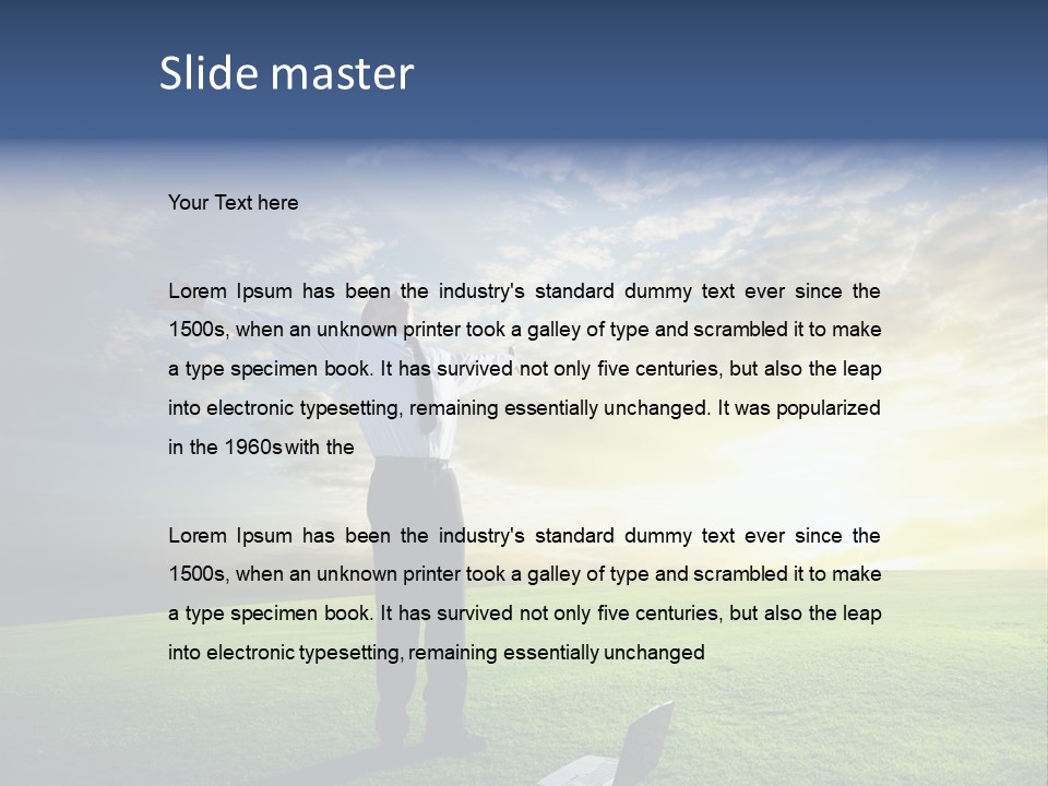 Person Healthy Male PowerPoint Template