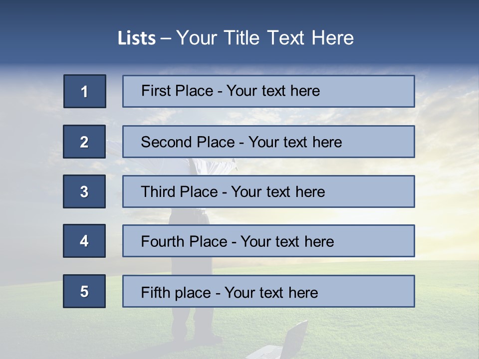Person Healthy Male PowerPoint Template