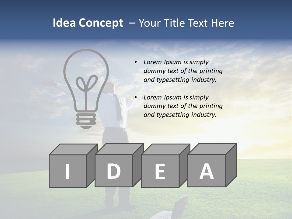 Person Healthy Male PowerPoint Template